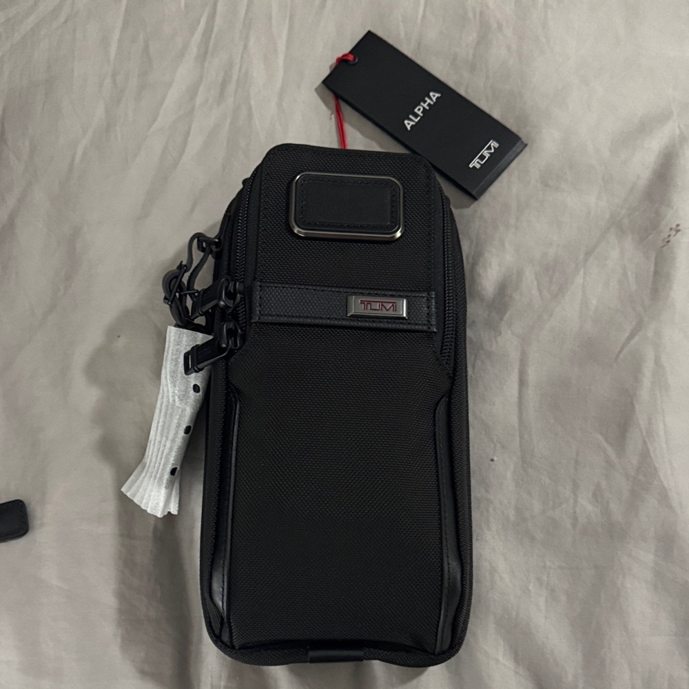 Tumi Alpha Black Belt Bag Compact Sling